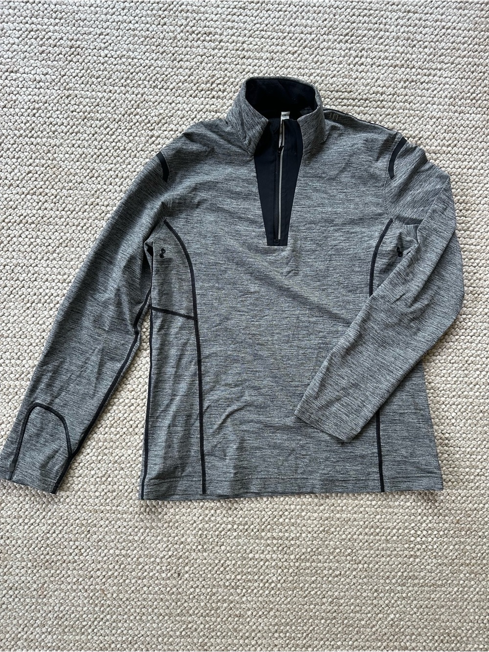 Lululemon Men’s Half Zip Heathered Gray Reflective 599